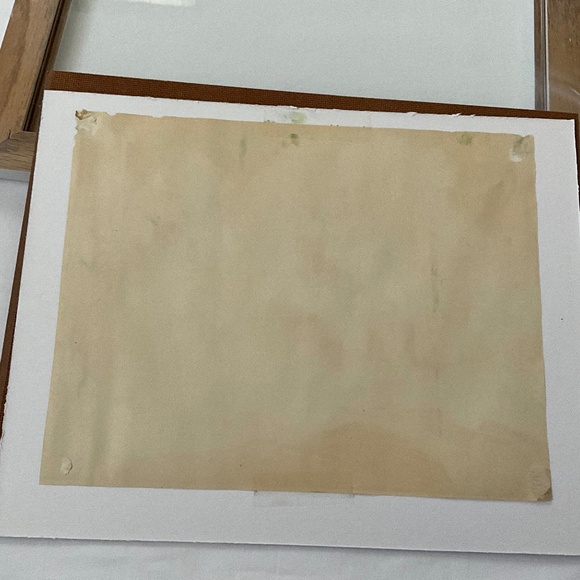 Vintage Framed Signed Original Pastel/Chalk Drawing Rural Landscape - Picture 4 of 7